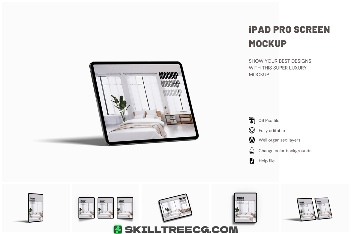 iPad Pro Screen Mockup（294444）-技能树